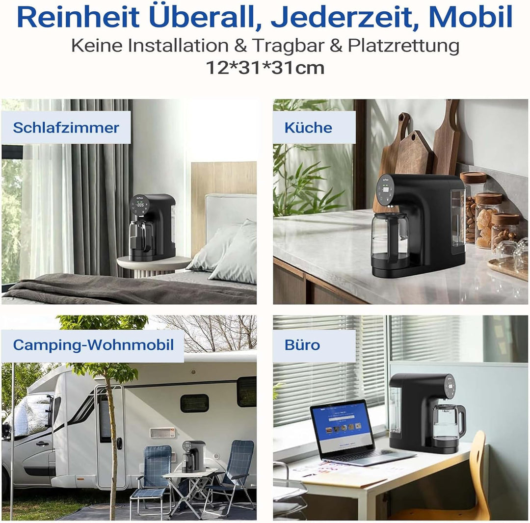 Ecoviva Ersatz-CF-Filterkartusche für Arbeitsplatten-Umkehrosmoseanlage WP-RO-200G, CF