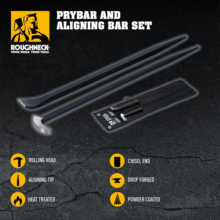 Roughneck ROU64452 Rollkopfstange und Ausrichtstangen-Set