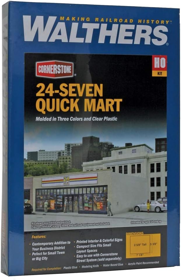 Walthers Cornerstone 933-3477 - Supermarkt 24-Seven, Gebäude