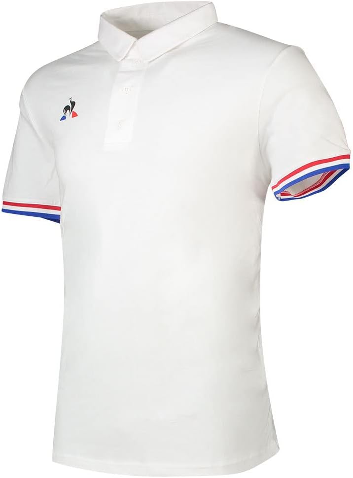 Le Coq Sportif Herren Polo Ss Presentation Tri N°1 M Polo XS New Optical White, XS New Optical White