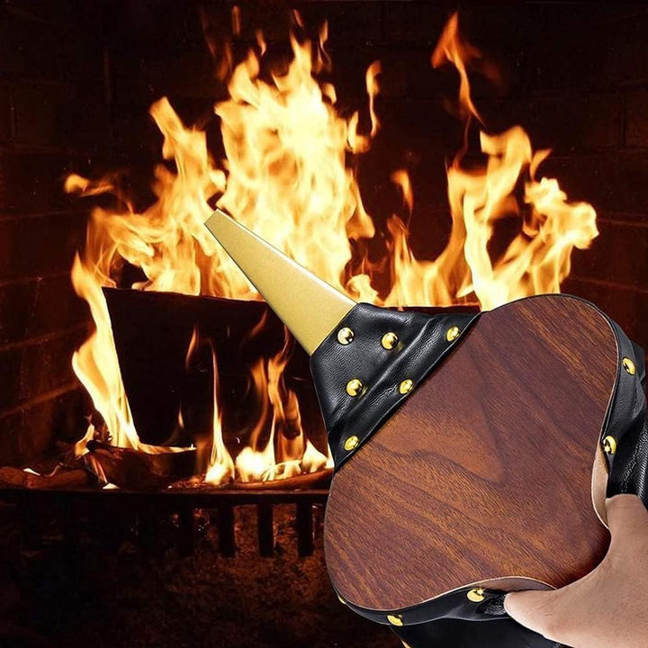 Blasebalg, Blasebalg für Kamin und Grill, Aufhängeschlaufe, Klein Grillgebläse Handblasebalg Luftblä