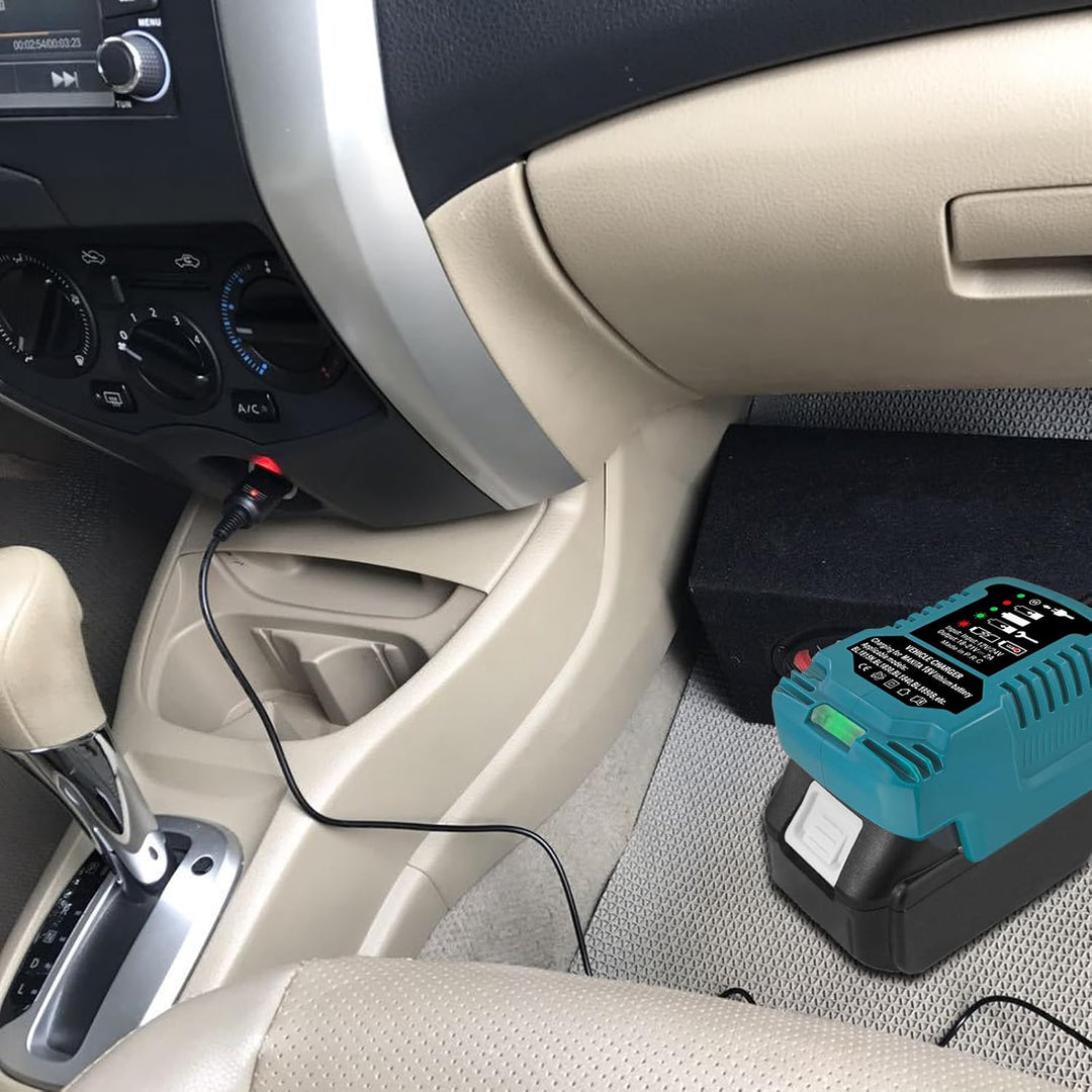 Auto DC18RC Schnellladegerät Kompatibel für Makita 18V Akku BL1830 BL1840 BL1850 BL1860, mit LED Anz