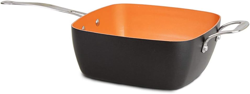 CS Kochsysteme 6 in 1 Multipfannenset KUPFERBERG indukionsfähiges Multi-Pfannenset zum Kochen, Brate