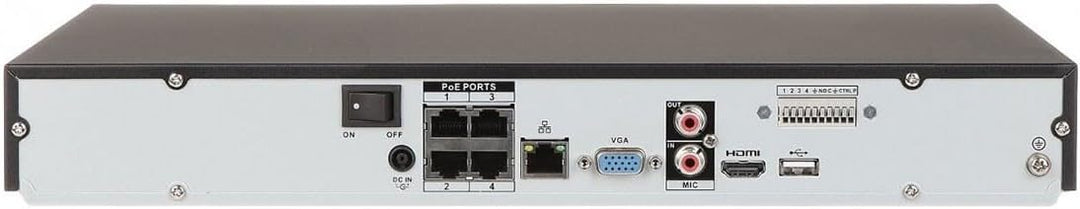 Dahua - Dahua NVR 4-Kanal 4K 8MP IP-Recorder für Videoüberwachungskameras - NVR4204-P-4KS2/L
