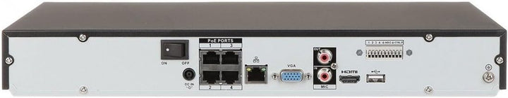 Dahua - Dahua NVR 4-Kanal 4K 8MP IP-Recorder für Videoüberwachungskameras - NVR4204-P-4KS2/L