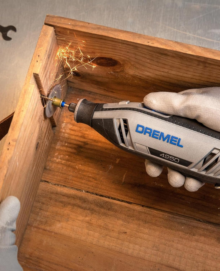 Dremel 4250 Drehwerkzeug 175W Multitool Kit mit 3 Aufsätzen 45 Zubehörteile 175W Motor mit elektroni