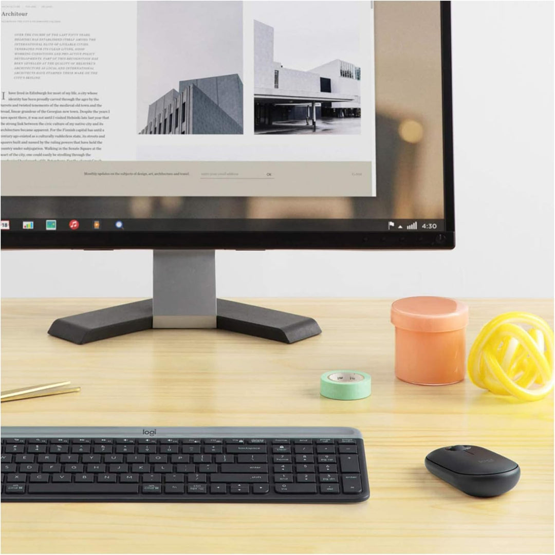 LOGITECH - EINGANGABEGERÄTE Slim WRLS Tastatur Maus Combo MK470 - Graphit - CH - ZENTRAL
