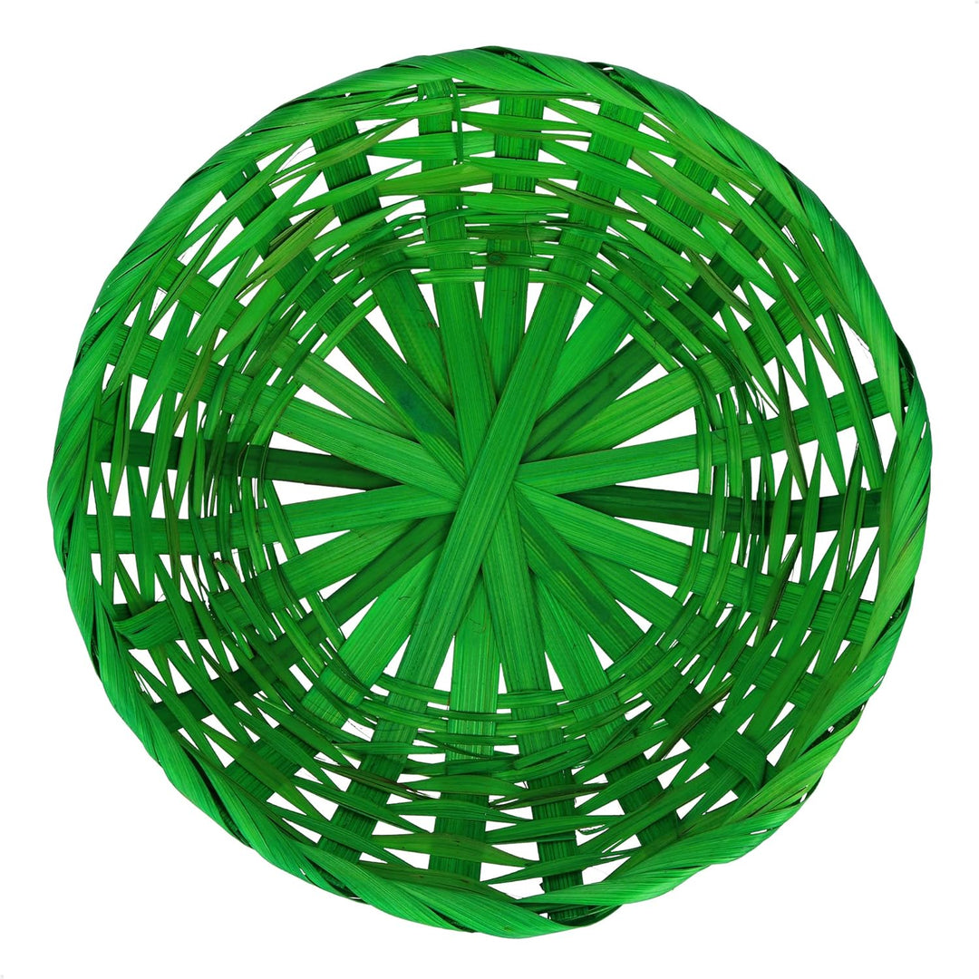 com-four® 4X Bunte Bastkörbe und Eierfarben als Dekoration zu Ostern - Osternest in tollen Farben -