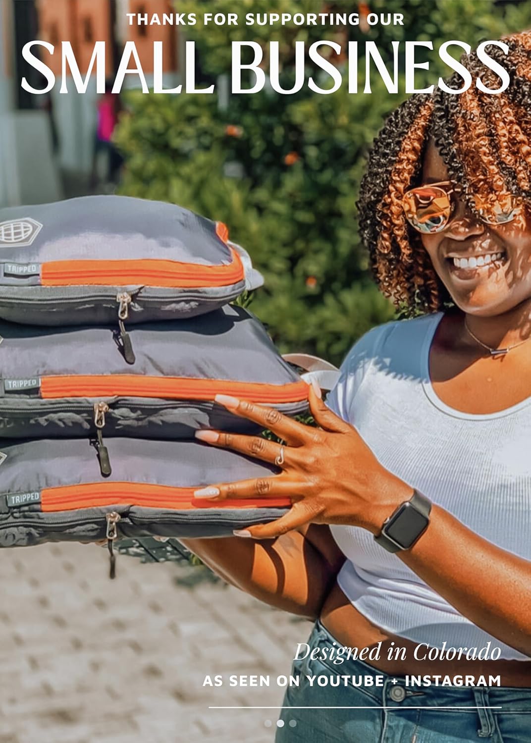 TRIPPED Travel Gear Kompression Verpackung Würfel Set für Carryon Travel-leicht dauerhaft Veranstalt