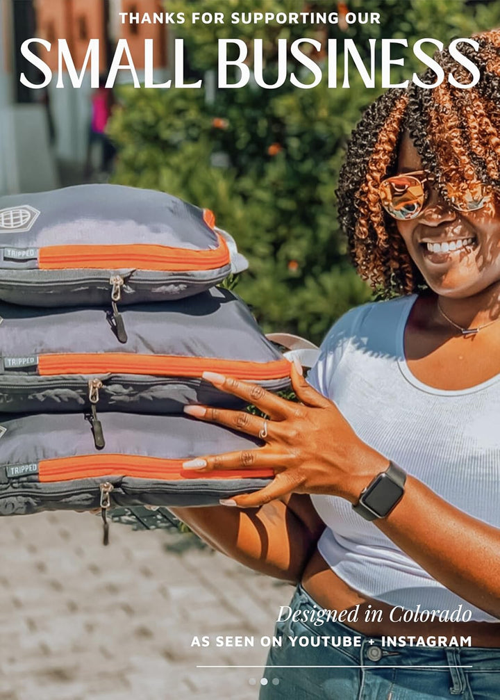TRIPPED Travel Gear Kompression Verpackung Würfel Set für Carryon Travel-leicht dauerhaft Veranstalt