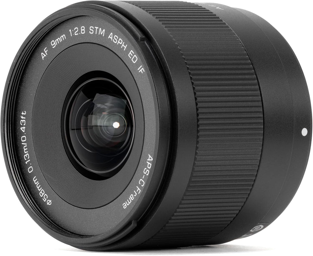 VILTROX 9 mm F2.8 E Objektiv für Sony E, Autofokus Weitwinkel APS-C Prime Objektiv, kompatibel mit S