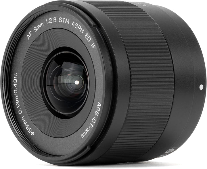 VILTROX 9 mm F2.8 E Objektiv für Sony E, Autofokus Weitwinkel APS-C Prime Objektiv, kompatibel mit S