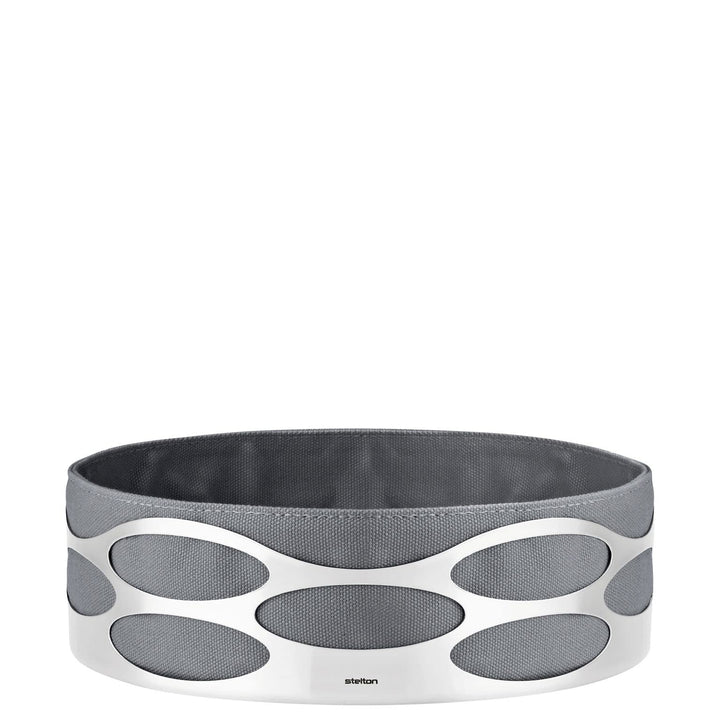 Stelton x-28-3-4 Embrace Brotschale, Edelstahl, Taupe, 23 x 23 x 7 cm