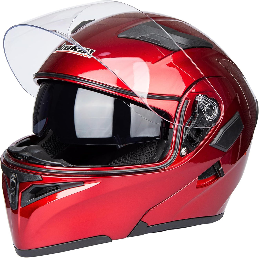JIEKAI Helm für Motorräder Full-Face Motorcycle Helmet Tragbarer Integralhelme Flip-up Motorradhelm