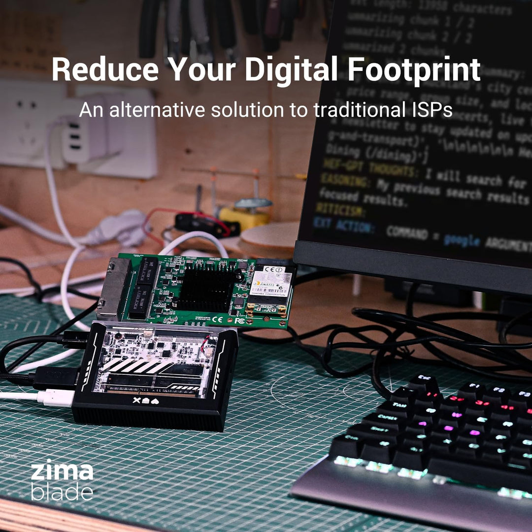 ZimaBlade X86 Singleboard-Server für Cyber Native, gehackbarer persönlicher Server mit PCIe x4, Giga