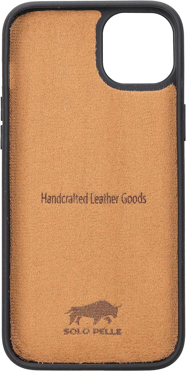 Solo Pelle Lederhülle kompatibel für iPhone 14 Plus in 6.7 Zoll abnehmbare Hülle (2in1) inkl. Karten