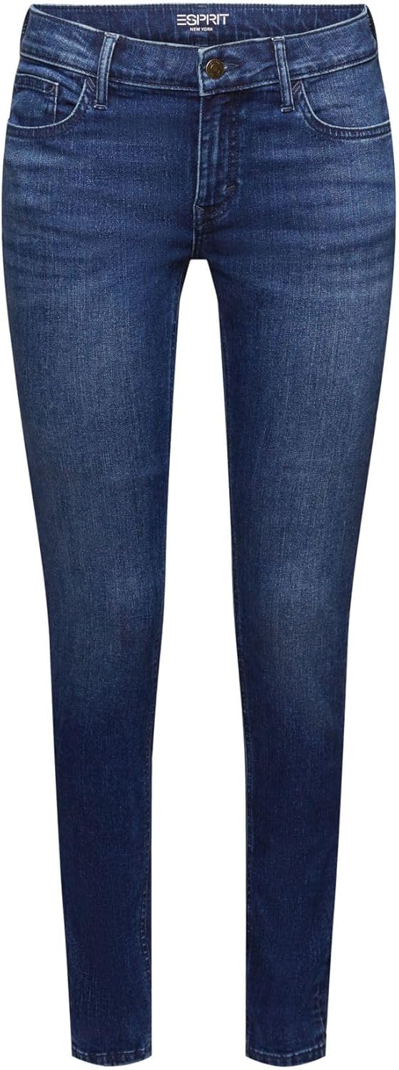 ESPRIT Skinny Jeans mit mittlerer Bundhöhe 25W / 32L 901/Blue Dark Wash, 25W / 32L 901/Blue Dark Was