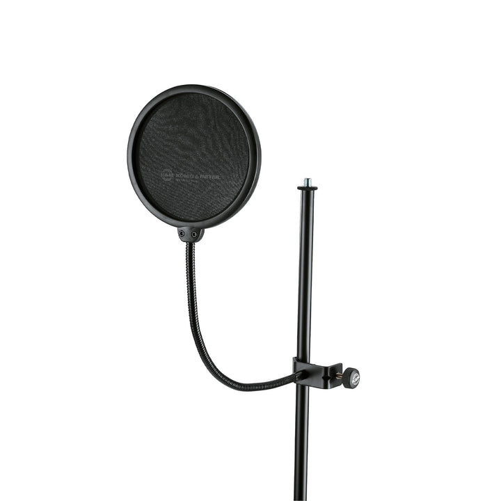 K&M 23966 Popkiller Schwarz - doppelter Nylonschirm ø 20 cm - bis 3 cm Stativdurchmesser - XXL-Popsc