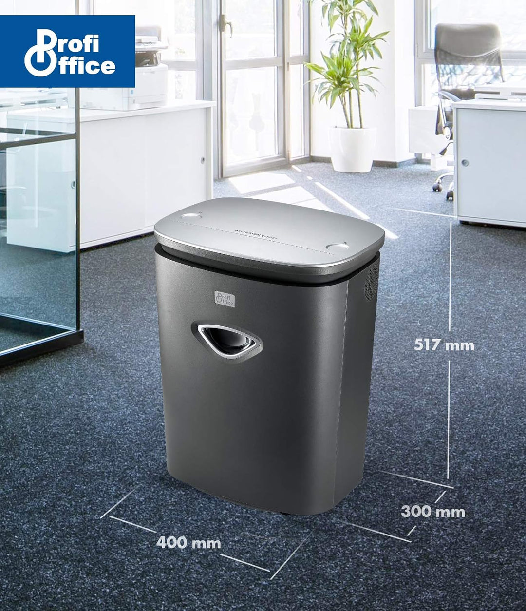 Aktenvernichter Alligator 511 CC+, Schredder, Reisswolf, Kreuzschnitt, Partikelschnitt, vernichtet l