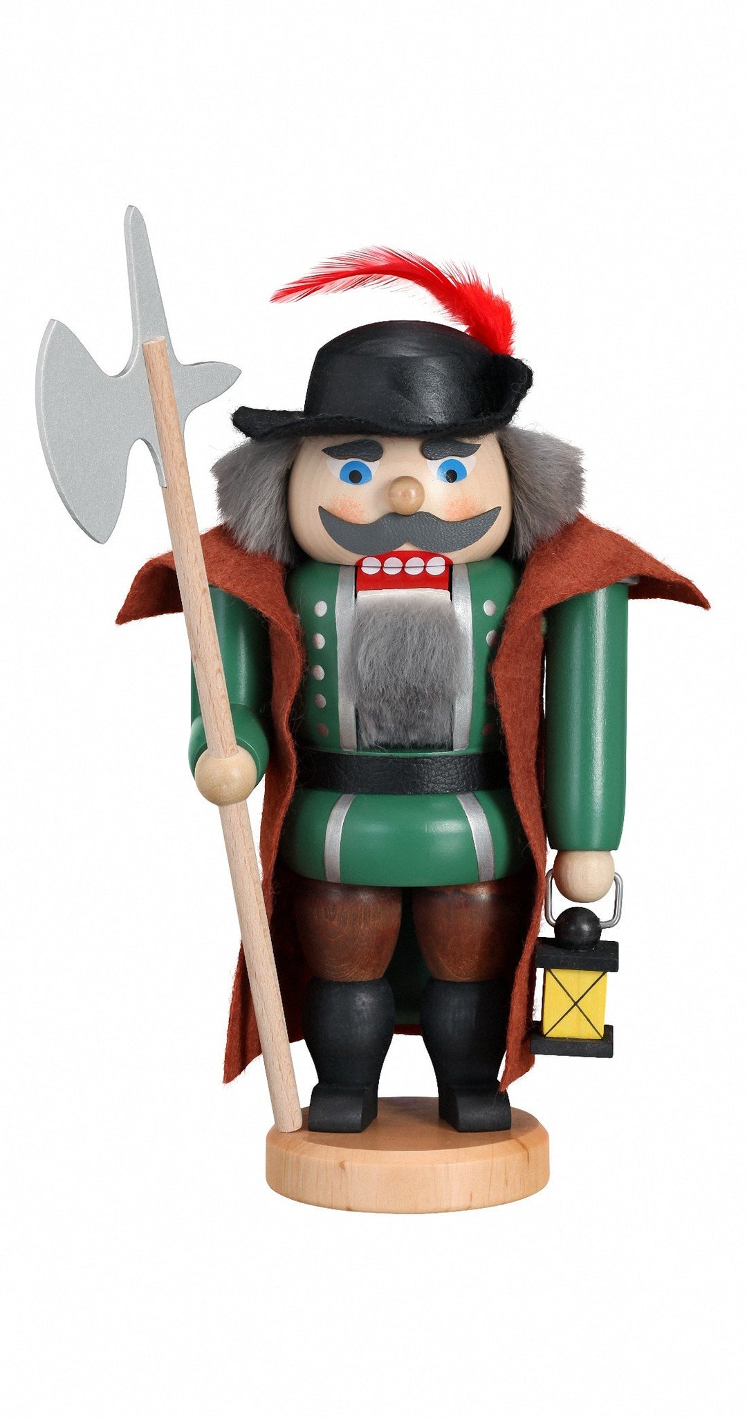 Seiffener Volkskunst Nussknacker klassisch Nachtwächter (21 cm), 21 cm