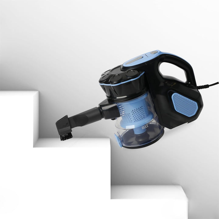 Emerio Staubsauger Zyklon 2in1 Hand- & Bodensauger mit starken 600 Watt, HEPA Filter, kraftvoller 17