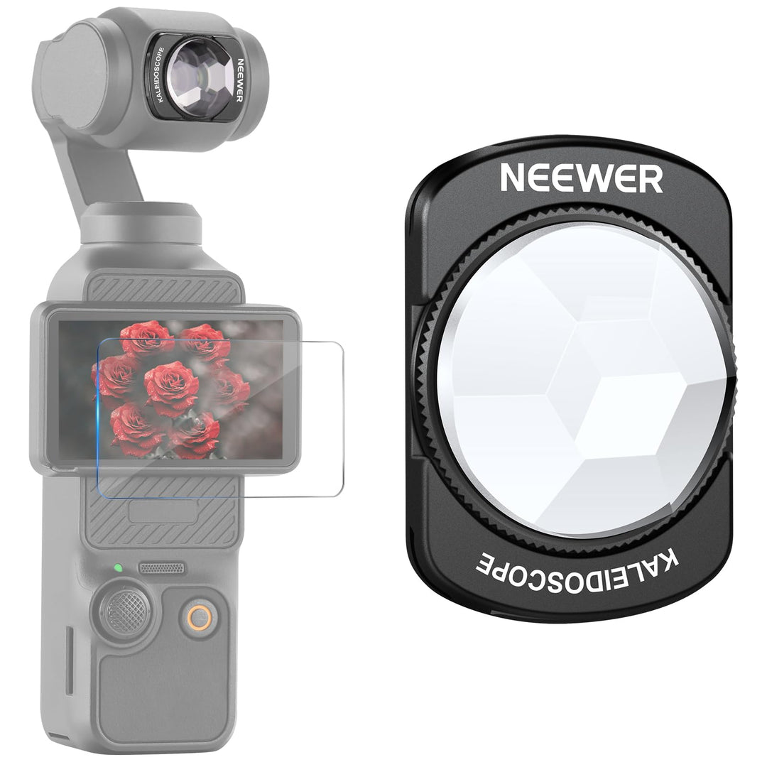 NEEWER Kaleidoskop Prisma Filter Kompatibel mit DJI Osmo Pocket 3 Creator Combo Zubehör, magnetische