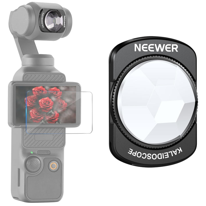 NEEWER Kaleidoskop Prisma Filter Kompatibel mit DJI Osmo Pocket 3 Creator Combo Zubehör, magnetische