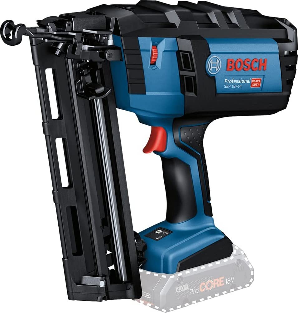 Bosch Professional 18V System Akku-Nagler GNH 18V-64 (max. Nagel-Ø 1,6 mm, Nagellänge 64 mm, ohne Ak