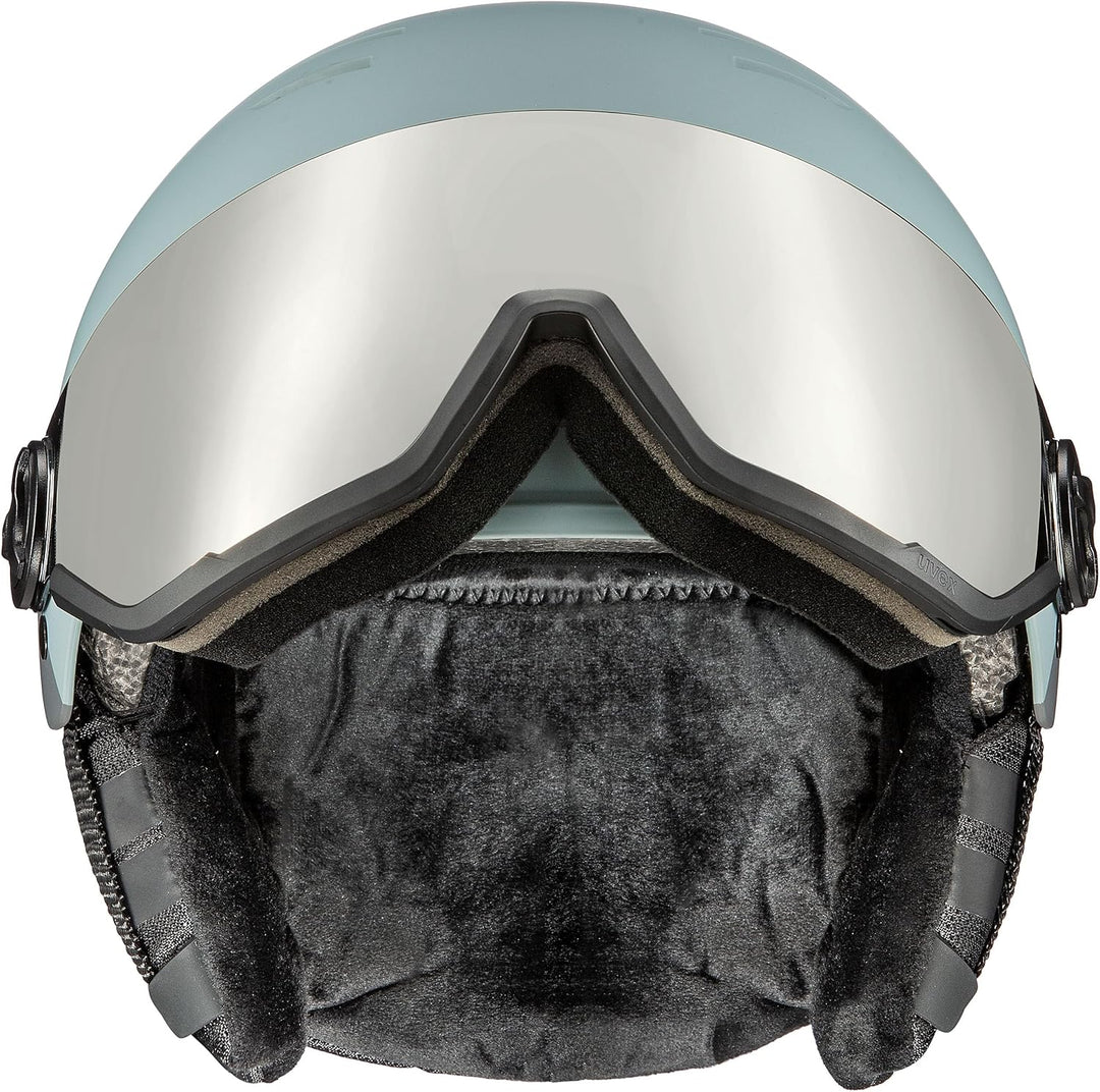 uvex Wanted Visor Visier Skihelm - Navy mat glacier - rhino matt 54-58 cm, glacier - rhino matt 54-5