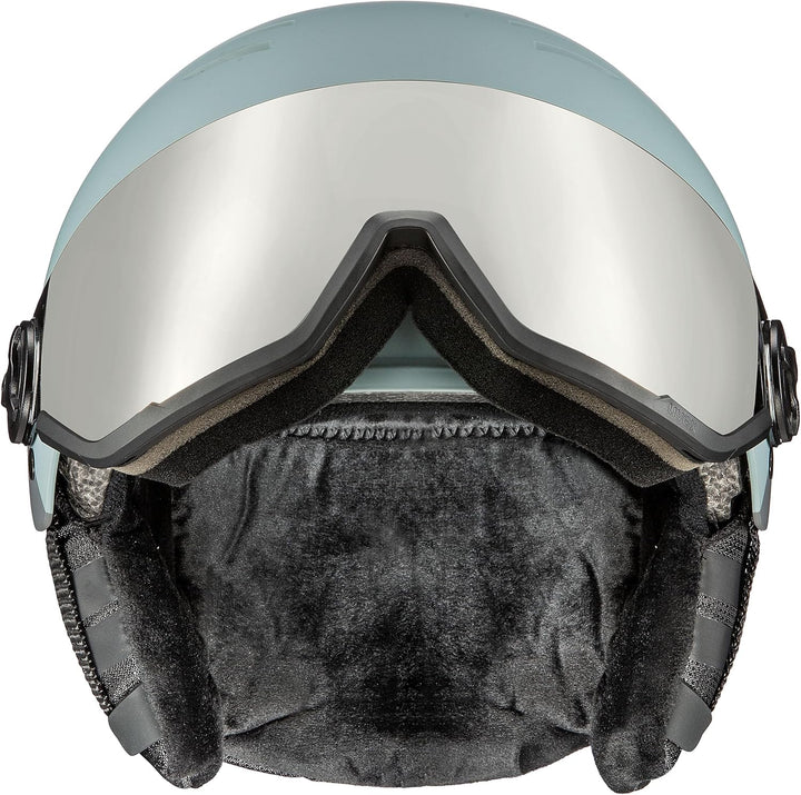 uvex Wanted Visor Visier Skihelm - Navy mat glacier - rhino matt 54-58 cm, glacier - rhino matt 54-5