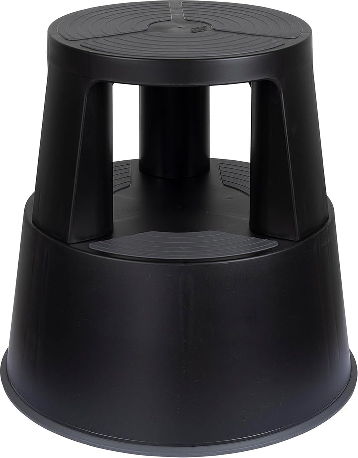 WEDO Rollhocker Super Step – robuster Tritthocker aus bruchfestem Kunststoff, TÜV/GS-geprüft nach EU