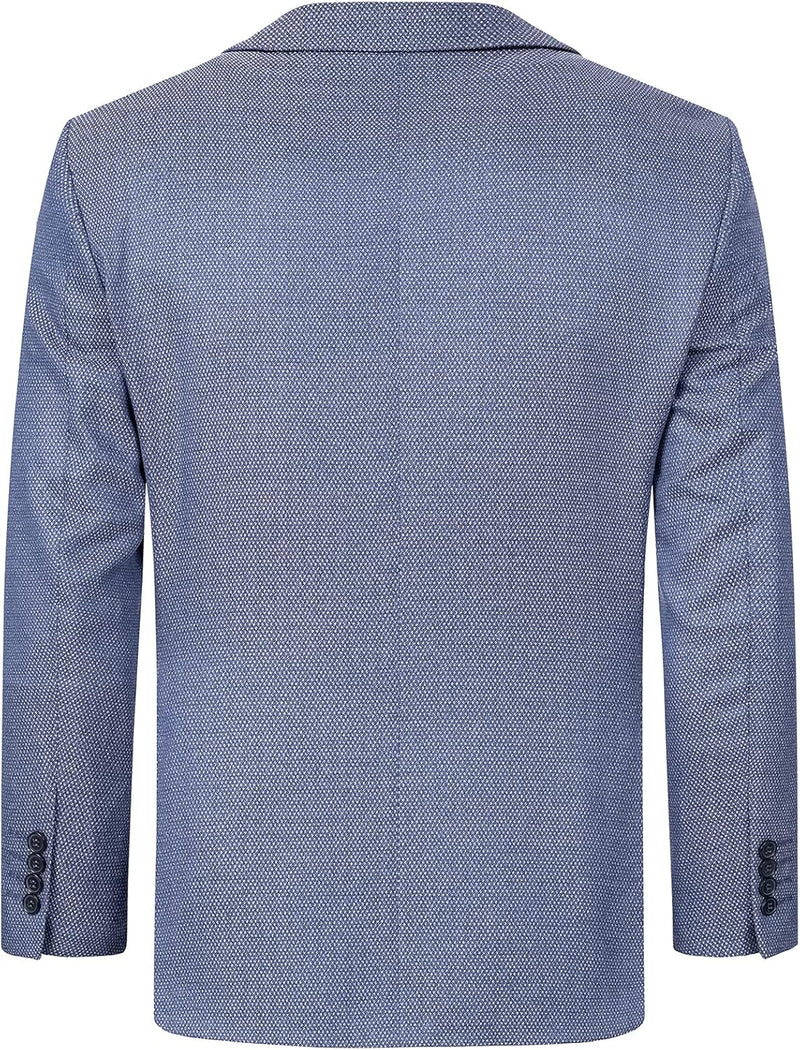 Indumentum Herren Sakko Blazer IJS-100 S Hellblau, S Hellblau