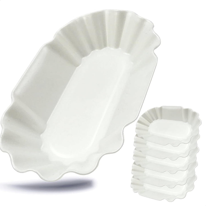 Kerafactum Pommesschale Snack Schale für Pommes Currywurst Wurstschale Snackschale für Imbiss Kantin