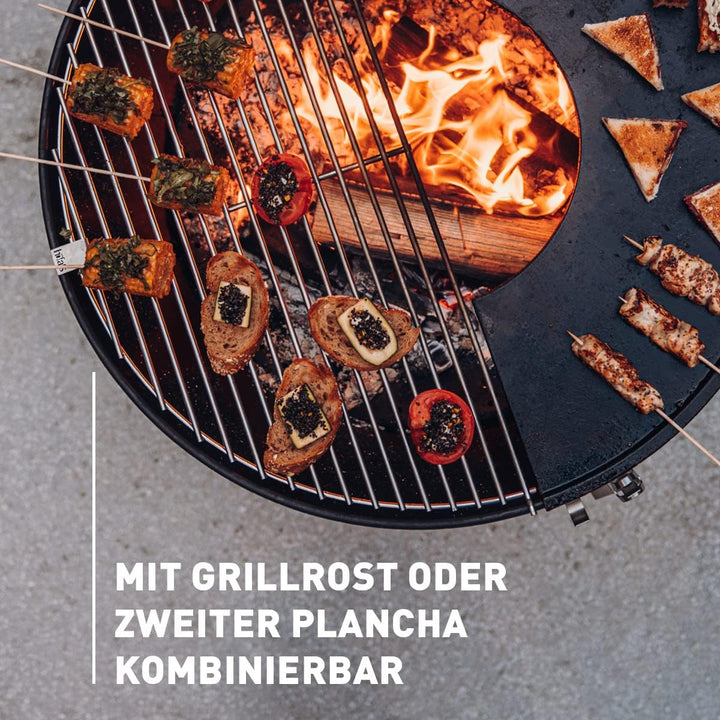 höfats - BOWL 70 Plancha - emaillierte Grillplatte aus Gusseisen - Für Grillgut jeder Grösse geeigne