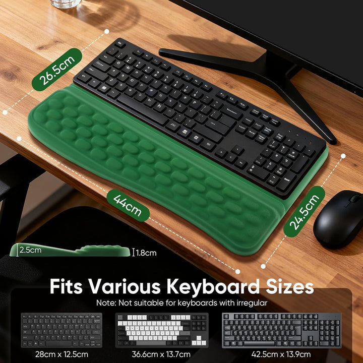 Handballenauflage Tastatur, Handstütze Tastatur Handauflage Ergonomisch, Memory-Schaum Rutschfest Ta