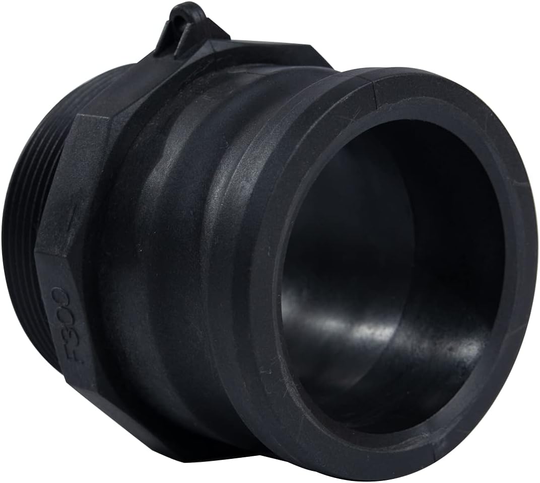Quafwia 2 Stück Camlock-Armaturen Poly (7,6 cm Typ F_ Standard-Camlock-Kupplungen, Aussengewinde x A