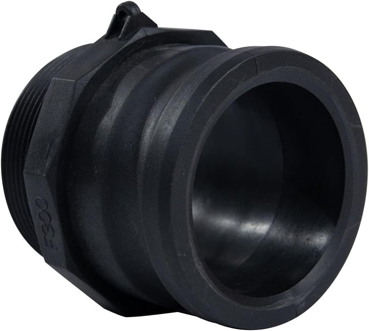 Quafwia 2 Stück Camlock-Armaturen Poly (7,6 cm Typ F_ Standard-Camlock-Kupplungen, Aussengewinde x A