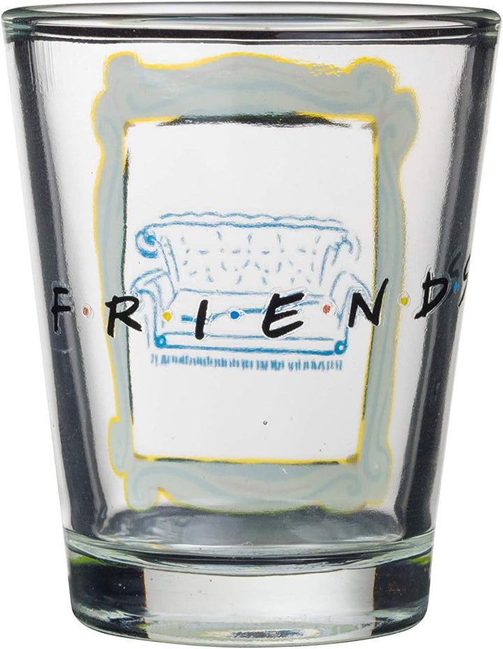 Silver Buffalo Friends Iconic Icons Mini-Gläser, gelber Rahmen, 42,5 ml 42,5 g gelber Rahmen, 42,5 g