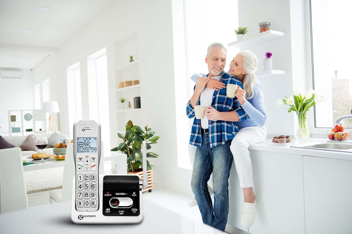 Geemarc Amplidect 595 U.L.E - Seniorentelefon mit verstärkter Empfangslautstärke, Anrufbeantworter,