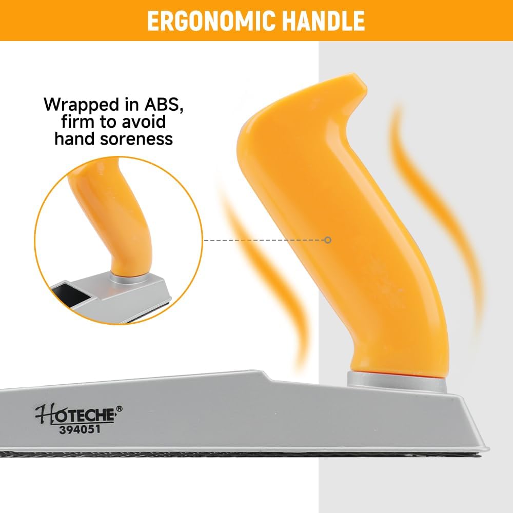 Hoteche Metall Feilenhobel 250 * 41MM - Hochwertiges Trockenbauwerkzeug aus Zinklegierung, 65Mn Stah