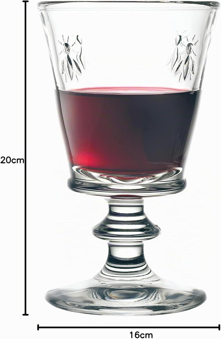 La Rochere Abeille Bee Weingläser gross Motiv Biene 35 cl 6 Stück
