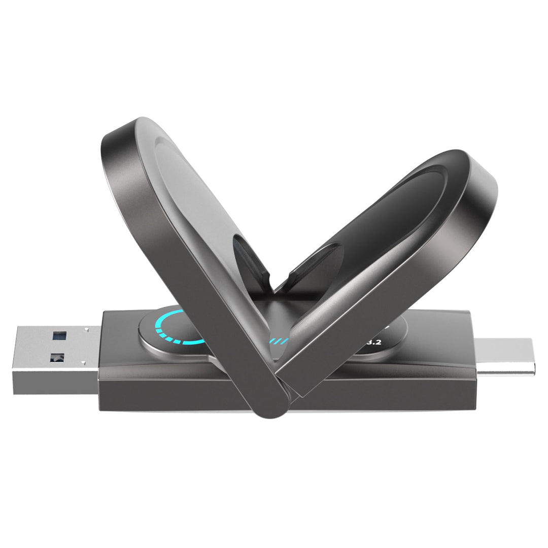 Netac US9 512GB Tragbare SSD 512GB bis zu 1000MB/S, Dual Type-C und USB 3.2 Ports Externe Solid Stat