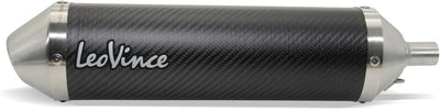 Endschalldämpfer LeoVince SLIP-ON X-FIGHT, Carbon, Edelstahl Kappe, mit Zulassung für Rieju MRT 50 /