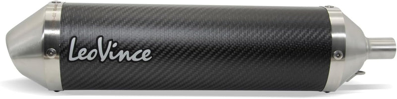 Endschalldämpfer LeoVince SLIP-ON X-FIGHT, Carbon, Edelstahl Kappe, mit Zulassung für Rieju MRT 50 /