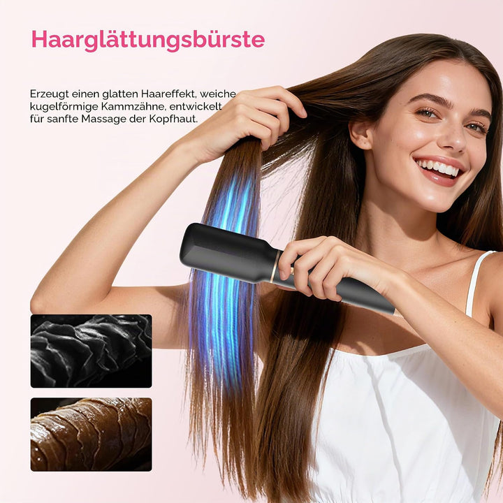 Atopskins 5 in 1 Hairstyler mit Lockenstab mit Luft Links/Rechts, 1000W Airstyler Hair Styler Set mi