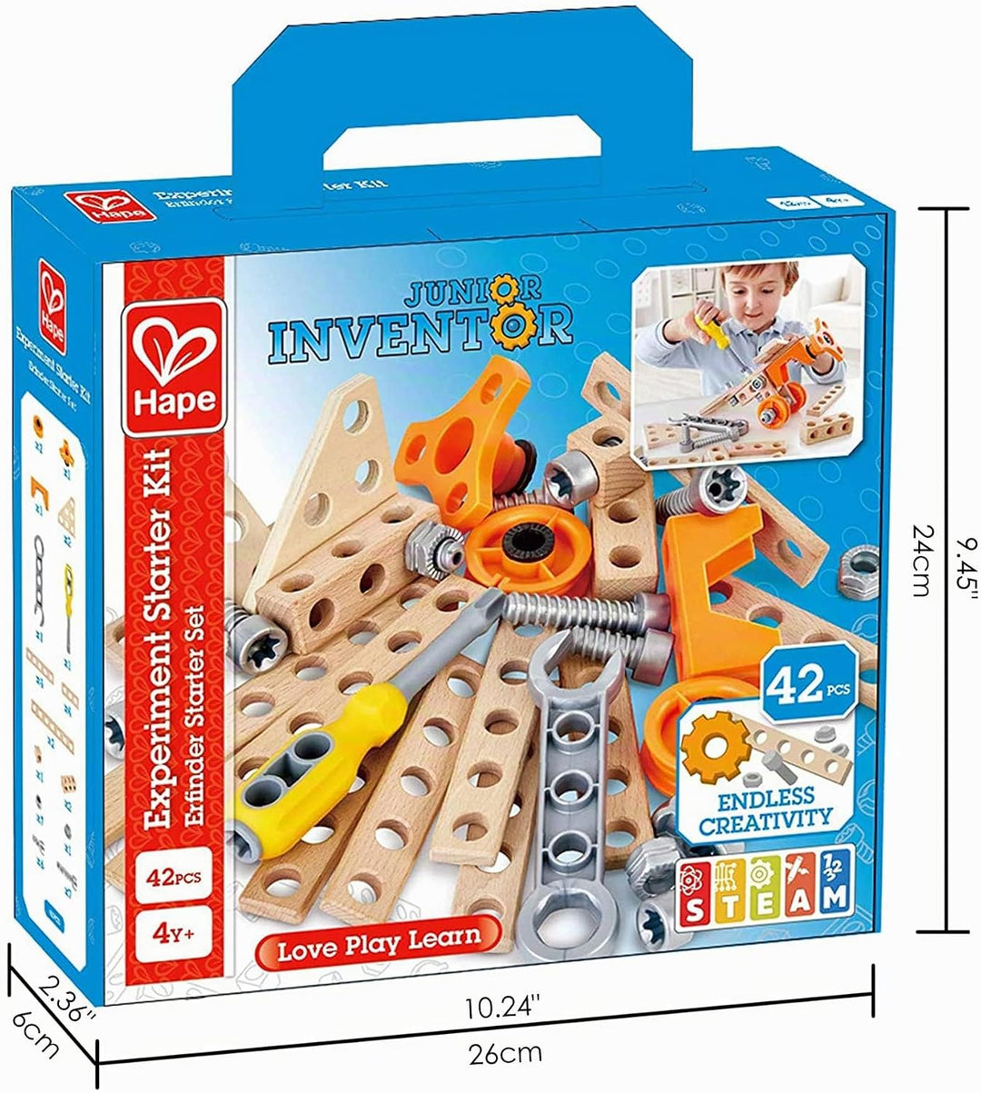 Hape Junior Inventor Erfinder Startet Set, Experimentierset, Mint-Spielzeug, ab 4 Jahre