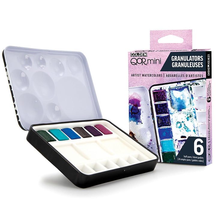 QoR Künstler-Aquarellfarben, Granulatoren, 6 Farben