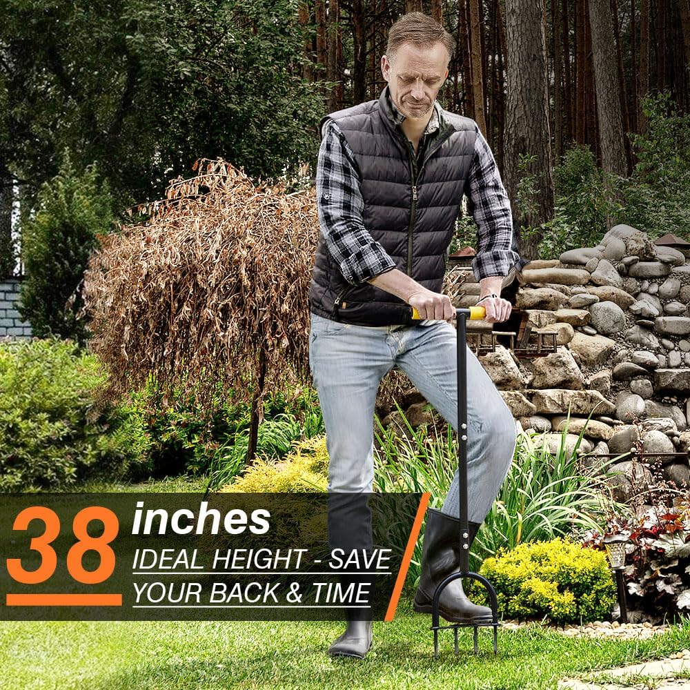 Colwelt Luftsprudler für Rasenspike, Gartenarbeit, Rasenbelüfter für verdichtete Böden und Rasen, ru