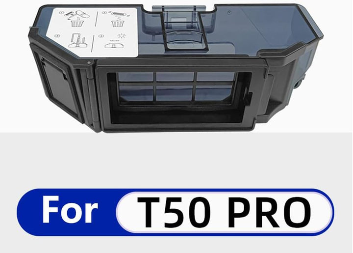 T50 Kehrmaschine Staubbehälter Box für Ecovacs T50 T50 Pro Roboter Staubsauger Filter Staubbehälter