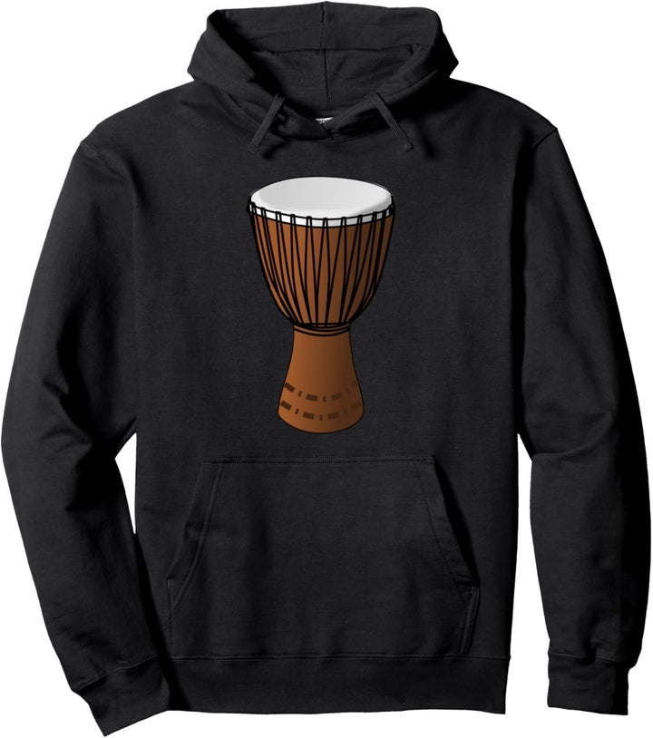 Djembe Bongo Skin Drum Pullover Hoodie